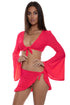 Luli Fama Cosita Buena Bell Sleeve Crop Top